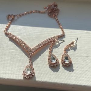 Matching earrings and necklace